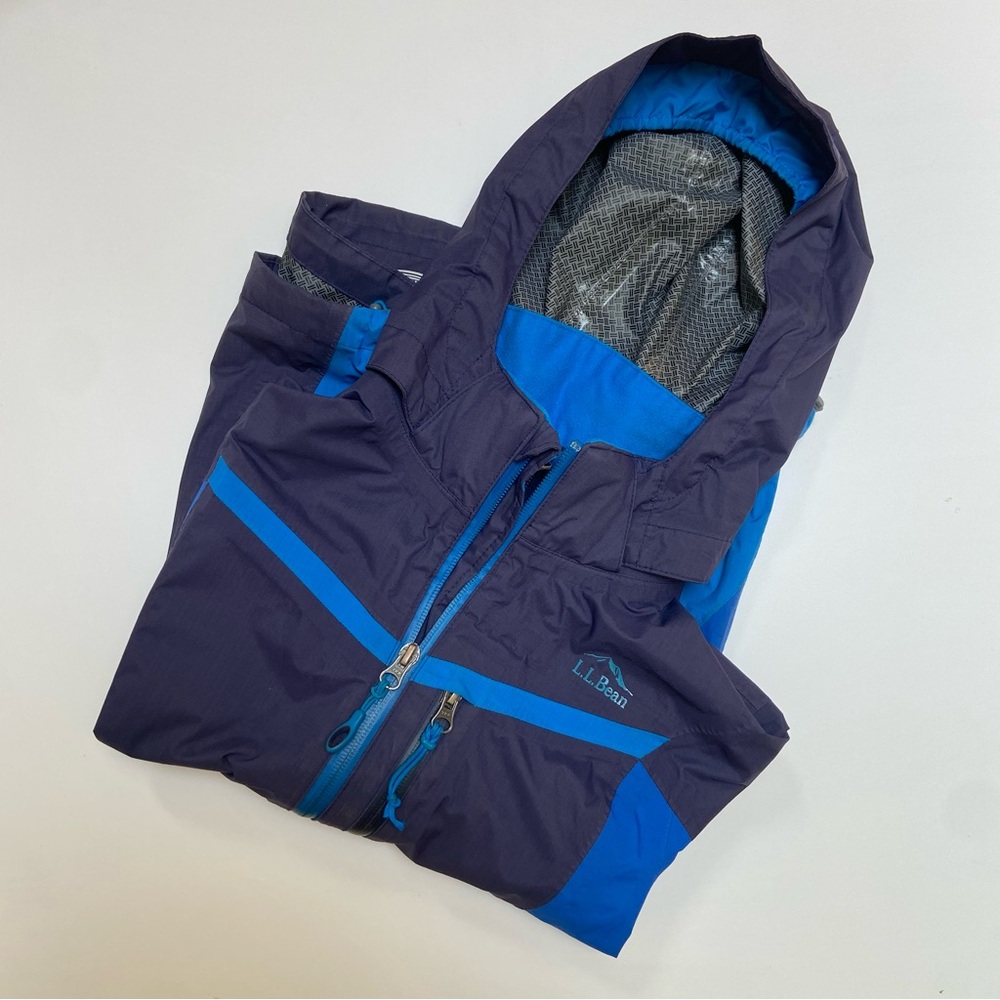Kids LL Bean raincoat M10-12 blue